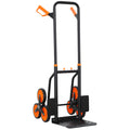 Six-Wheel Folding Sack Barrow Trolley - Black/Orange