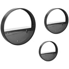 Pflanzgef??e f¨¹r die Wand, 3er-Set, ineinander stapelbar, Stahl+Acryl, schwarz