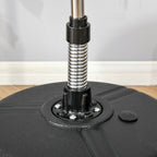 Punching Bag with Stand, 133-151cm Adjustable Height, for Teens, Gold Tone/Black