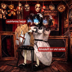 Animated Halloween Girl Riding Horse, Halloween Animatronics with Creepy Rhymes, Glowing Eyes, Sound/Touch Activated