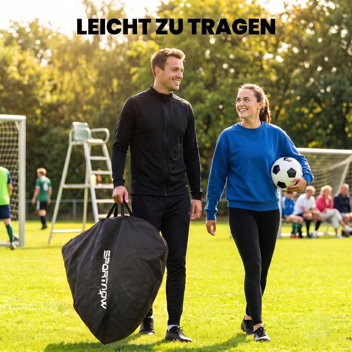 Pop-Up Fußballtor für Jugendliche & Erwachsene Klappbar Tragbar