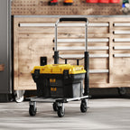 Faltbarer Handwagen, 150 kg Belastbarkeit, erweiterbare Fl?che, h?henverstellbarer Griff, f¨¹r Kisten, Metall, Schwarz
