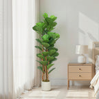 150cm Artificial Fiddle Leaf Fig Tree - Green