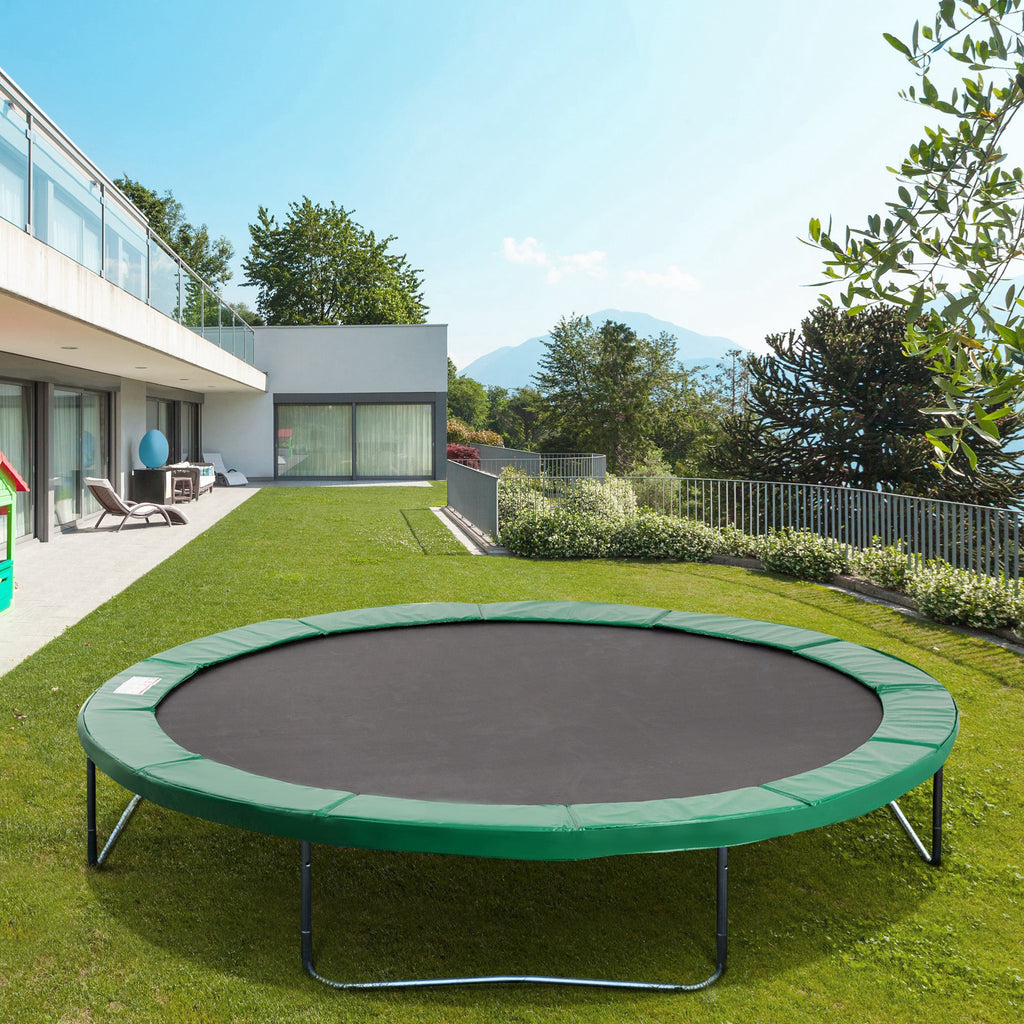 12FT Trampoline Spring Cover, Plastic Trampoline Pad Replacement Safety Guard, Green