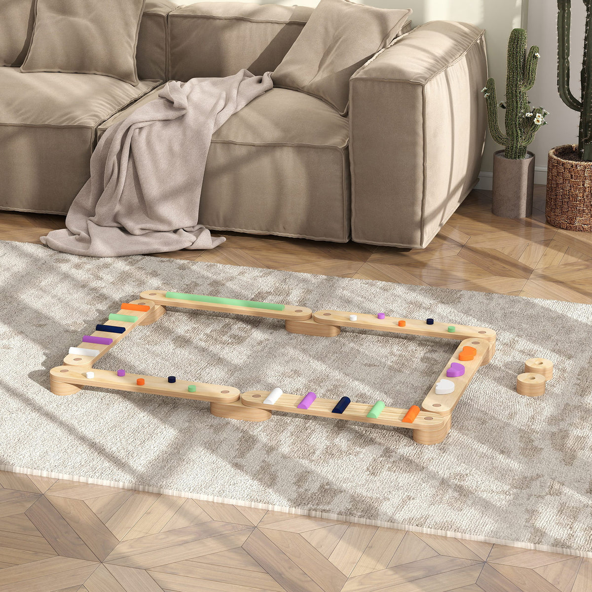 Wooden Balance Beam for Kids, Balance, Coordination, Agility