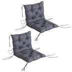 Set of Two Outdoor Seat Cushions - Grey