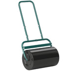 38L Fillable Cylinder Steel Lawn Roller - Dark Green