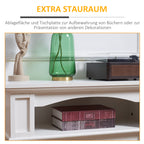 Elektrokamin mit 3D LED-Flammeneffekt, Heizkapazität 30 m², Fernbedienung, Weiß/Schwarz
