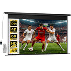 Beamer-Leinwand Elektrisch 266 x 149 cm 16:9, Metall Schwarz