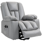 Massagesessel Relaxsessel Seniorensessel, Fernbedienung, Seitentaschen, 94 cm x 96 cm x 106 cm, Dunkelgrau