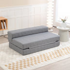 Klappsessel mit Bettfunktion, G?stebett, faltbar, bis 250 kg, 138x80x50 cm, Grau