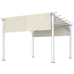 2 Pcs UV Protection Pergola Replacement Canopy, Pergola Shade Cover, Easy to Install, for 3 x 3(m) Pergola, Cream White