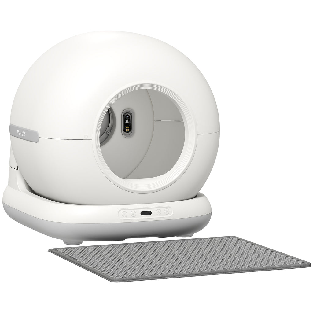 Selbstreinigende Katzentoilette, XL 72L Katzenklo Selbstreinigend mit HD-Kamera, App-Steuerung Müllbeutel, für 1-12 kg