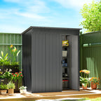 5 x 3.5ft Metal Garden Storage Shed with Effortless Assembly and 2 Pairs of Gloves, Waterproof Outdoor Shed, Dark Grey