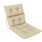 Sitzkissen, Dickes Polsterkissen f¨¹r Sitzm?bel, mit R¨¹ckenlehne, Schaukelstuhlkissen, f¨¹r drinnen und drau?en, Beige