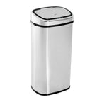 Sensor Mülleimer 68L Automatik Mülleimer mit Bewegungssensor, Wasserdichter Abfalleimer für Büro, Schlafzimmer, Küchen Edelstahl Silber