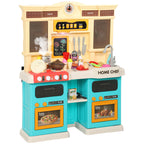 Spielk¨¹che mit flie?endem Wasser, 85-teiliges Zubeh?r, elektrischer Wasserhahn, Lichter, Ger?usche, f¨¹r Kinder von 3-6 Jahren, Kunststoff, Gr¨¹n