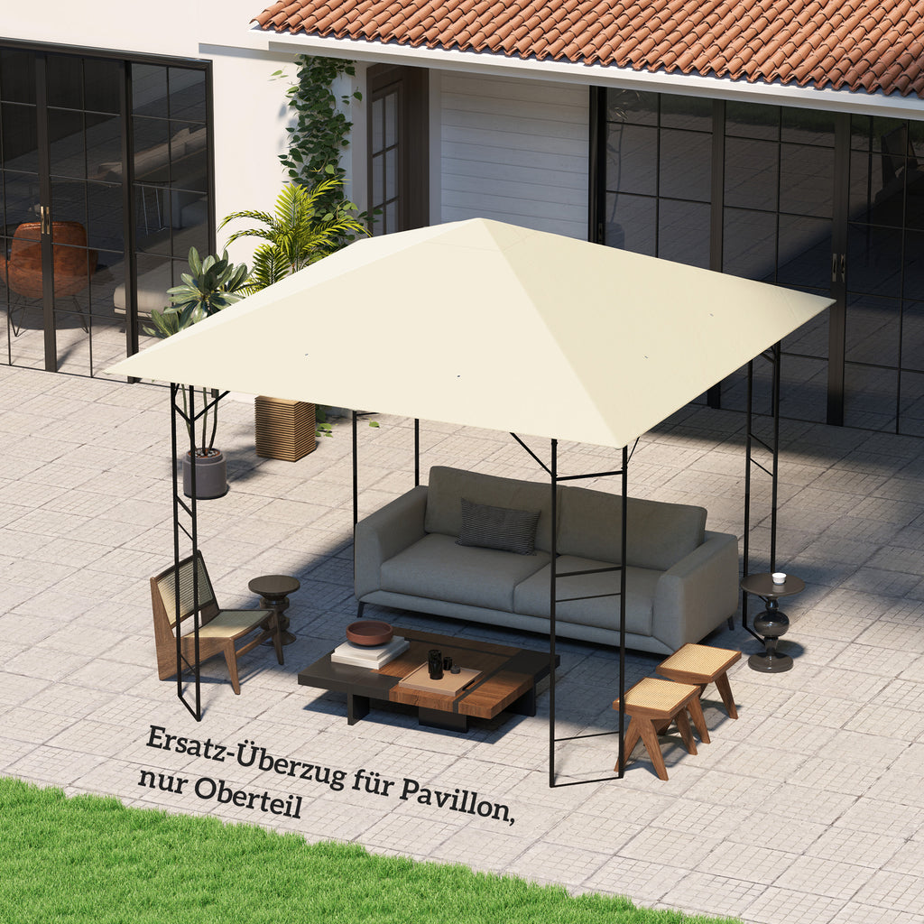 3 x 3(m) Gazebo Canopy Replacement, for 01-0867 - Cream