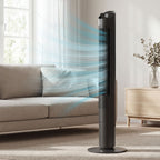 116 cm Turmventilator, Standventilator mit Fernbedienung WiFi App-Steuerung, 65° Oszillation 6 Geschwindigkeiten 4 Modi