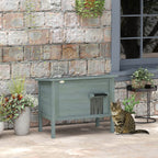 Feral Cat House, Wooden Insulated with Removable Floor, Water-Resistant Openable Roof - Charcoal Grey