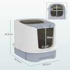 Cat Litter Box with Lid, Scoop, Deodorisation Bags, Top Entry