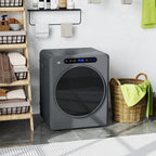 Wäschetrockner, 6 Programme, 40-60℃, 3 kg Kapazität, kompakt, Touch-Bedienung, Grau