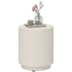 Beistelltisch in Beton-Optik 37?cm x 37 cm x 43 cm Anorganisches Erz-Pulver Grau