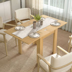 Esstisch Ausziehbar 70/140 x 80 cm Moderner Esszimmertisch für 4–6 Personen Platzsparend für Küche Esszimmer