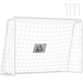 Fußballtor Kinder, Zielmarkierung, Stoßdämpfende Hülsen, Garten, 186x123cm, Weiß