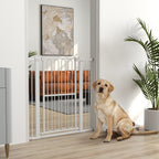 Türschutzgitter Hund, 76-104 cm Absperrgitter ohne Bohren, Treppengitter