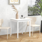 Küchentisch Esstisch Quadratischer Tisch, modernes Design, 75 cm x 75 cm x 76 cm, Weiß
