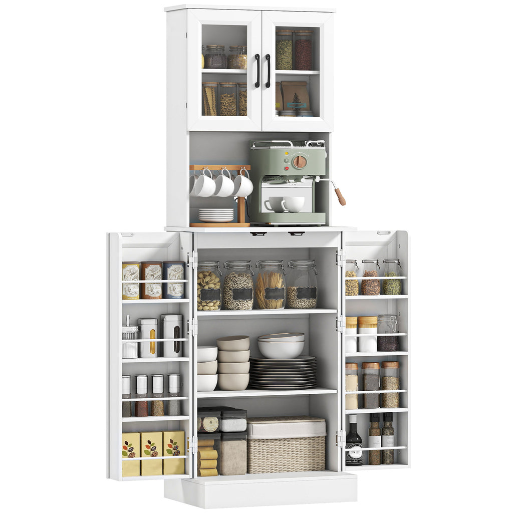 K¨¹chenschrank, verstellbares Regal, Arbeitsplatte, Acrylt¨¹ren, Kabelloch, f¨¹r Wohnzimmer, K¨¹che, Esszimmer, MDF, Wei?