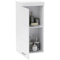 Zweistufiger Badezimmerschrank, Badkommode, wandmontiert, Spanplatte, MDF, Wei?