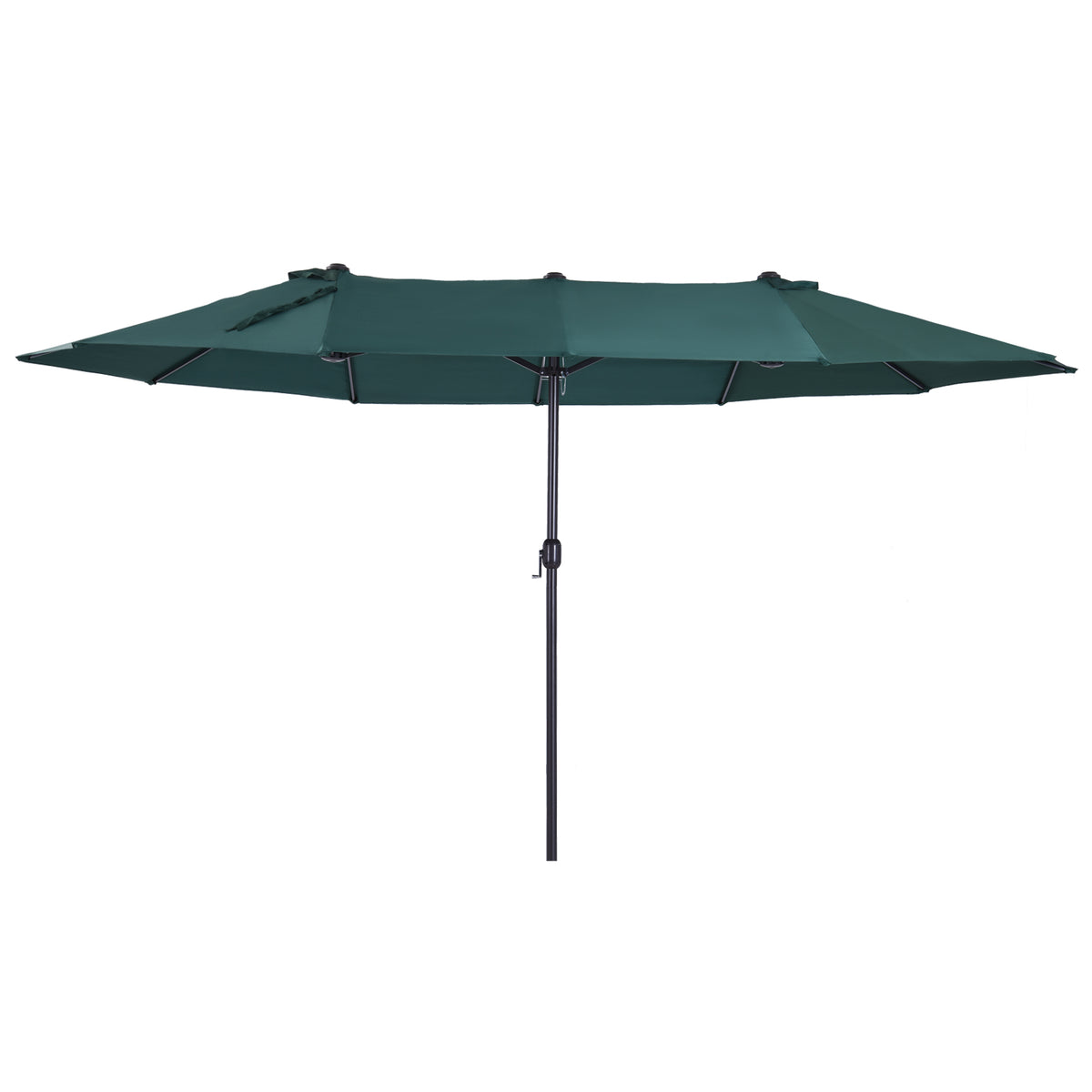 4.6m Double Garden Parasol - Green