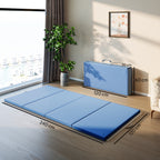 Trainingsmatte Faltbare Fitnessmatte 240 x 120 x 5 cm Hellblau