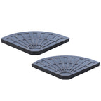  2 Piece Parasol Base, 28 kg Resin Umbrella Stand Weights for Cantilever Parasol with Handles, Bronze Tone