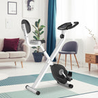 Heimtrainer Fahrradtrainer mit 8 stufig einstellbarem Magnetwiderstand höhenverstellbar Stahl Schwarz+Grau