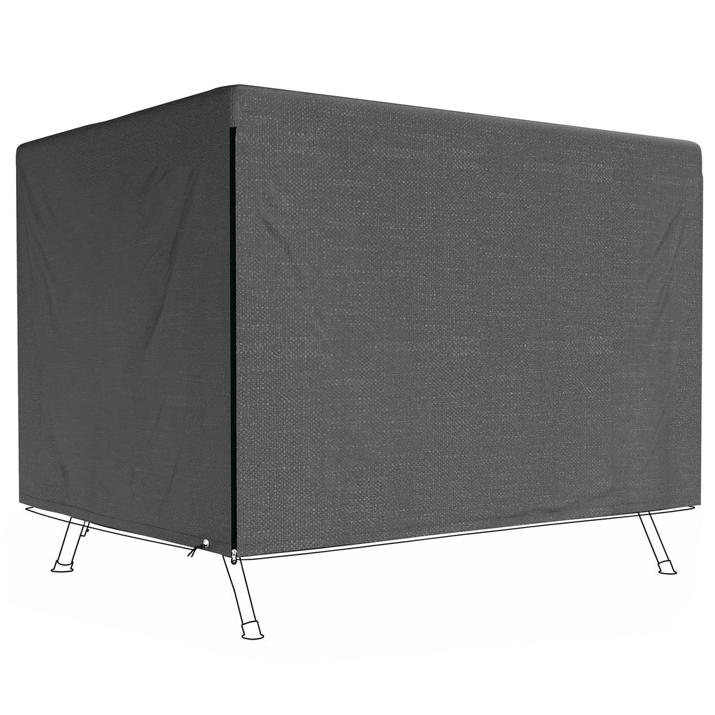 Gartenmöbelabdeckung Abdeckung Schutzhülle für Outdoor-Möbel, 215 cm x 155 cm x 150 cm, Schwarz