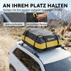 Dachbox Auto 425L Wasserdicht 8 Verstärkte Gurte Türhaken Gelb