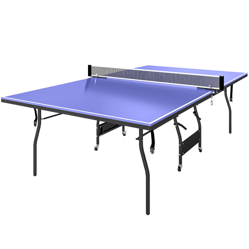 Tischtennisplatte klappbar Standard Tischtennistisch inklusive Tischtennisnetz 3 B?lle 12mm Tischplatte