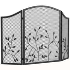 OMCOM Kaminschutzgitter, 3-Teiliger Klappbarer Kaminschutz 122 x 75 cm