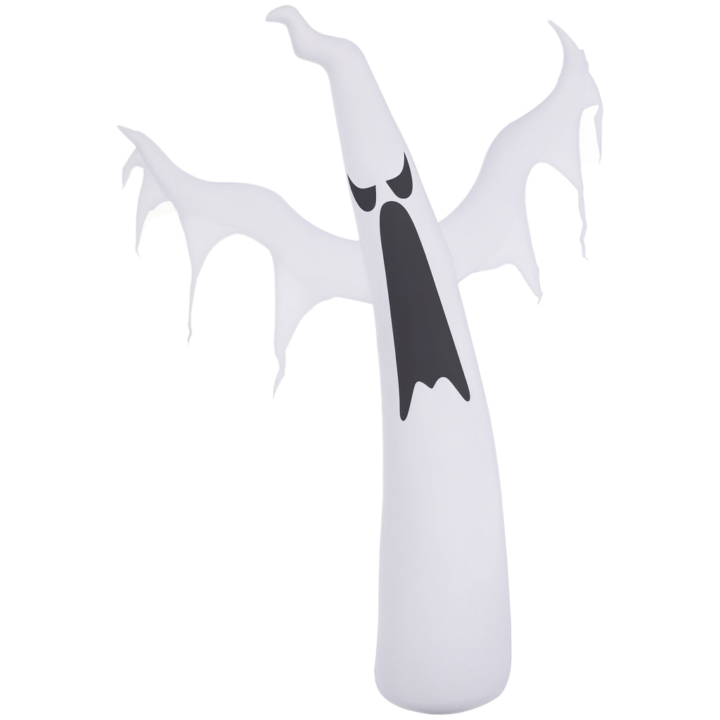Halloween aufblasbares Gespenst 1,8 m Dekoration mit LEDs IP44 Selbstaufblasender Polyester Weiß 130 x 30 x 180 cm