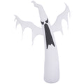 Halloween aufblasbares Gespenst 1,8 m Dekoration mit LEDs IP44 Selbstaufblasender Polyester Weiß 130 x 30 x 180 cm
