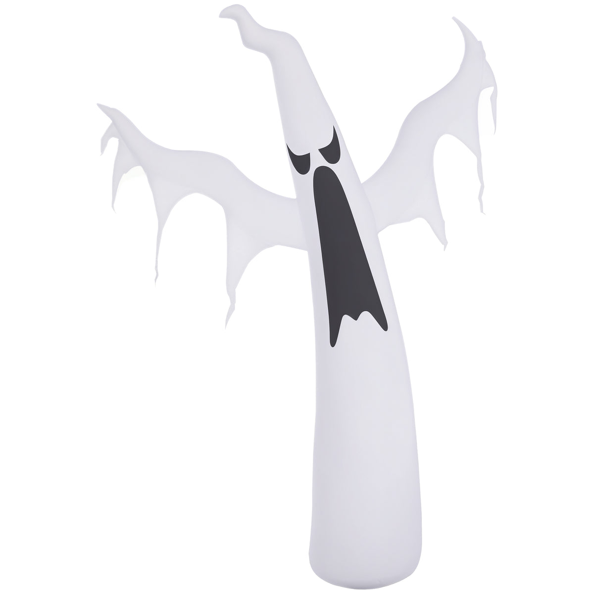 Halloween aufblasbares Gespenst 1,8 m Dekoration mit LEDs IP44 Selbstaufblasender Polyester Weiß 130 x 30 x 180 cm