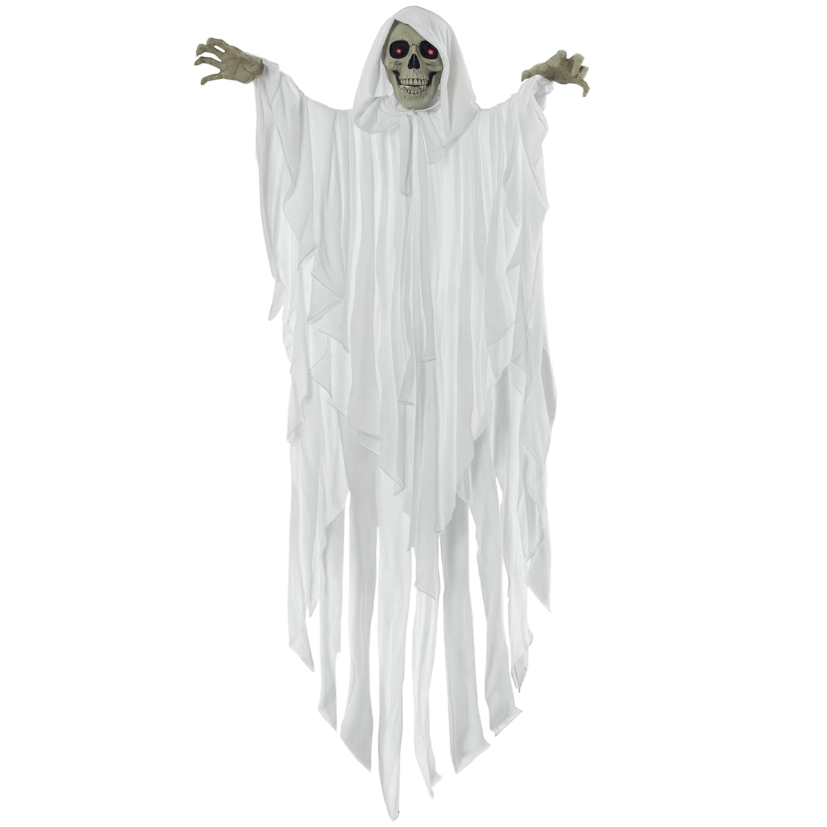Halloween-Dekoration Gespenst mit Spezialeffekten und Soundfunktion 91 cm x 19 cm x 153 cm