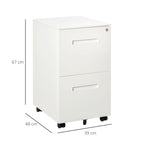 Rollcontainer, Aktenschrank, Trennwand, zentral abschließbar, Stahlgehäuse, 5 Räder, weiß, 39 x 48 x 67 cm
