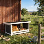 Legenest f¨¹r H¨¹hner H¨¹hnernest, wetterbest?ndig, Asphaltdach, 66 x 37 x 34 cm, Natur + Schwarz