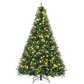 Weihnachtsbaum, 700 warmweiße LEDs, 2154 Zweige, flammhemmend, Kunststoff/Metall, 210 x 142 cm, Grün