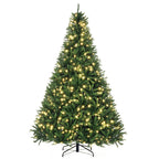 Weihnachtsbaum, 700 warmweiße LEDs, 2154 Zweige, flammhemmend, Kunststoff/Metall, 210 x 142 cm, Grün