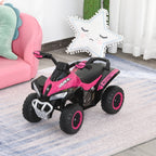 No Power Ride on Car for Kids 4 Wheel Foot-to-Floor Sliding Walking Push Along ATV Toy for 18-36 Months